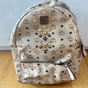 MCM Leather Studded Backpack